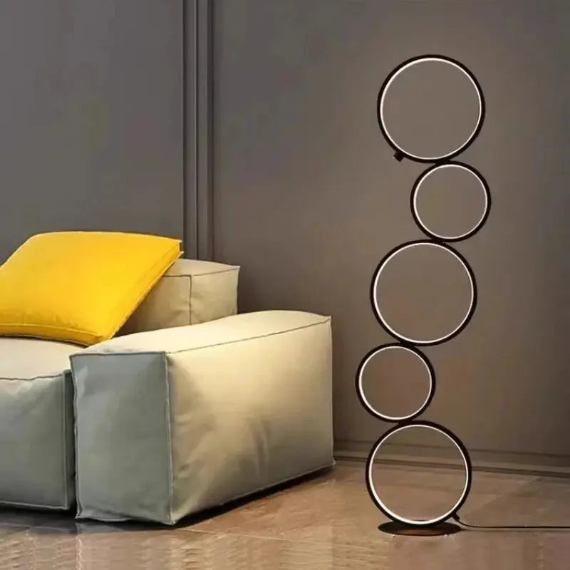 Orion - Modern Circle Design Dimmable Arc Floor Lamp Lampasa.com