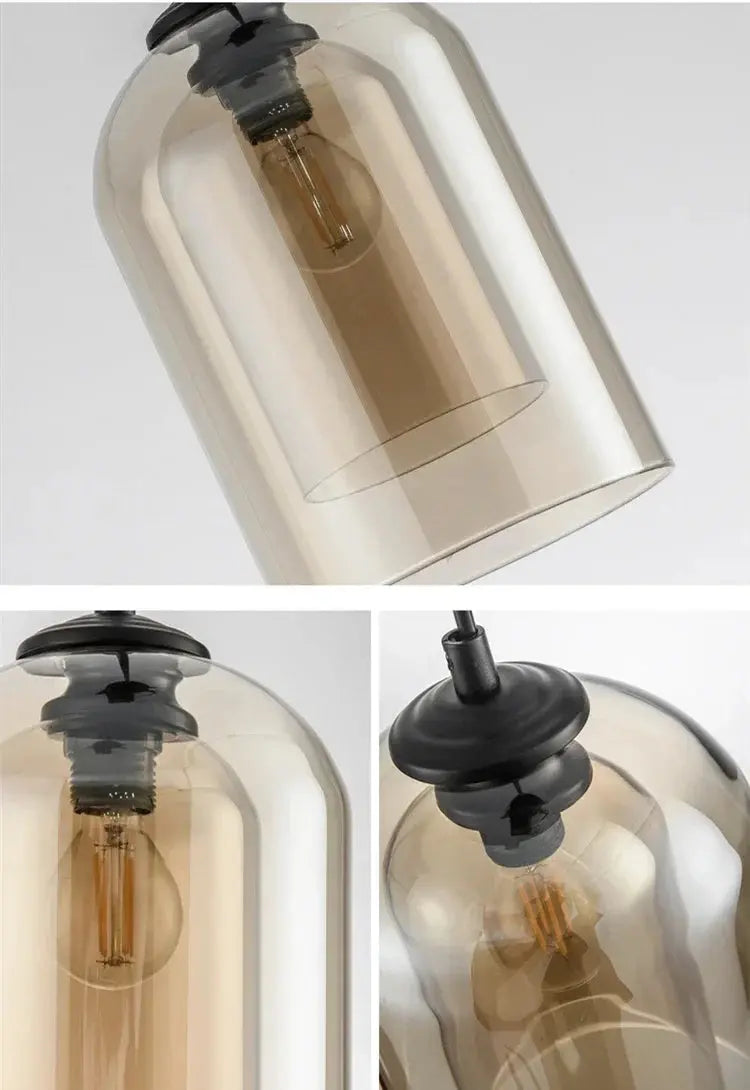 Charlie – Post-Modern LED Pendant Light with Double Glass Design Lampasa.com