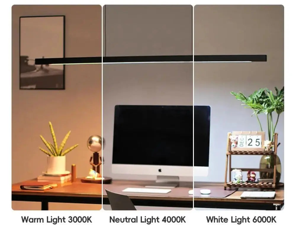 Einar – Dimmable Smart LED Pendant Light with Wooden Design and Sweep Sensor (Black & White Edition) Monalume.com