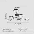 Modern Multi Ring Dimmable LED ceiling light – Soletta lampasa.com