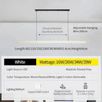 Einar – Dimmable Smart LED Pendant Light with Wooden Design and Sweep Sensor (Black & White Edition) Monalume.com