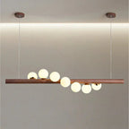 Danby – Nordic Wooden and Glass Ball LED Pendant Lamp for Warm, Modern Decor Monalume