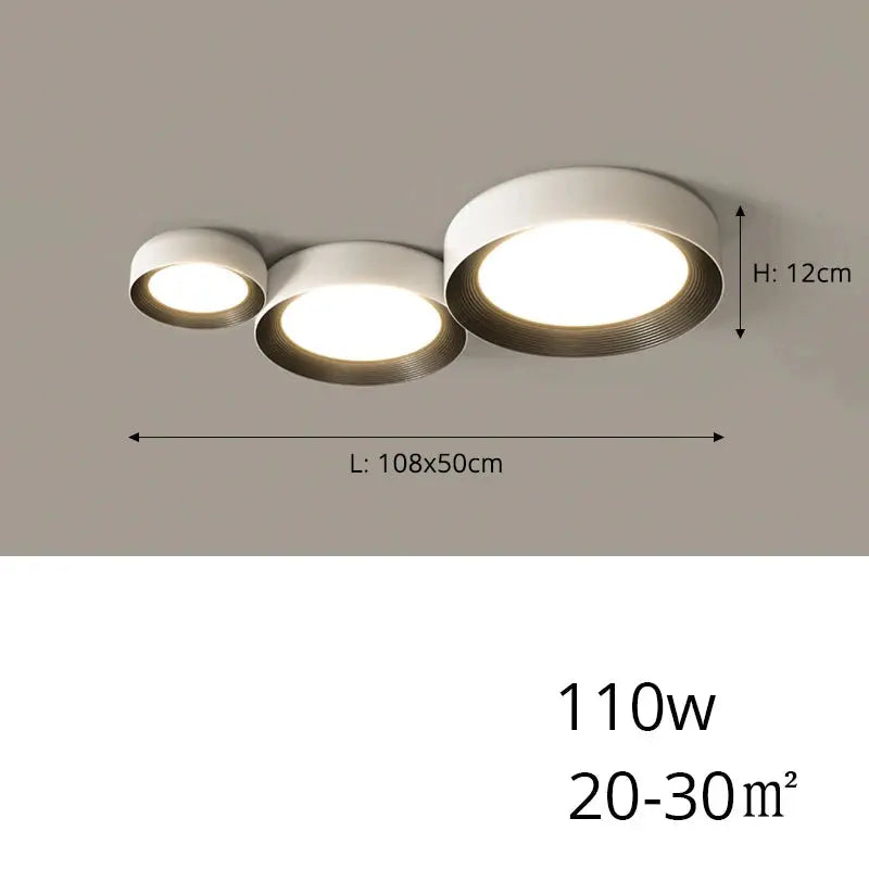Sami – Elegant Scandinavian Circular LED Ceiling Lamp for Modern Interiors Monalume