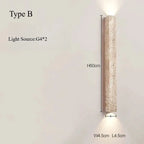 Japandi Travertine Long LED Wall Sconce – Sorell lampasa.com