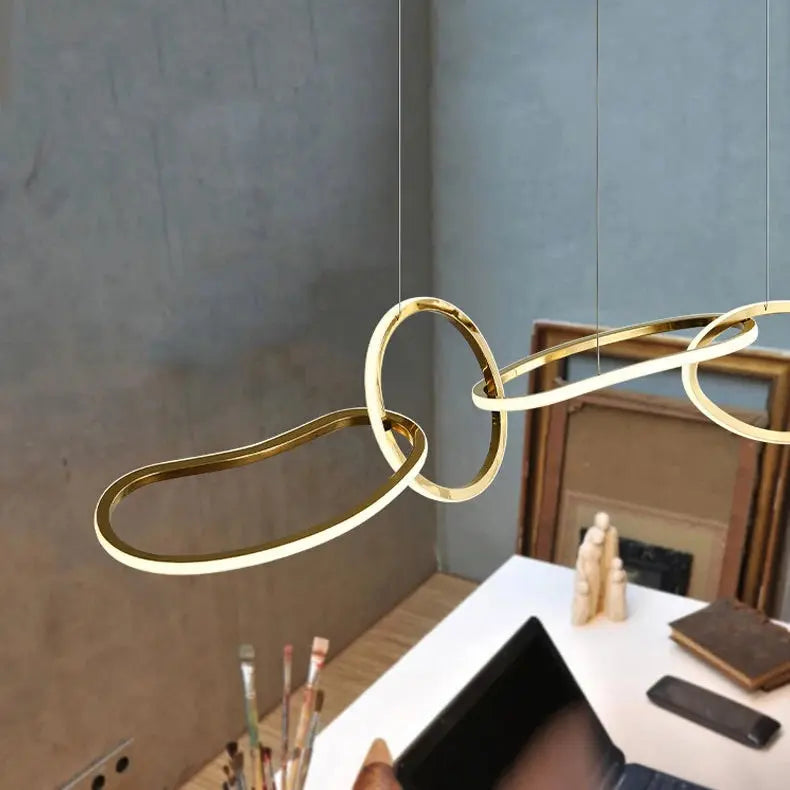 Edda – Creative Circular Dimmable LED Pendant Light for Dining Tables and Bars Monalume.com