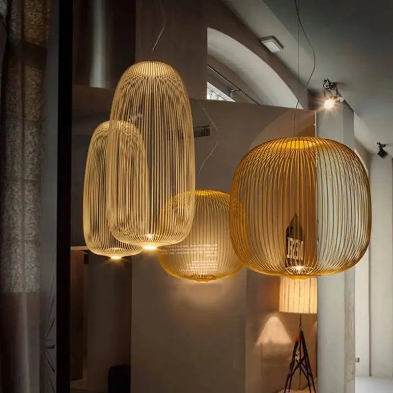 Dagmar – Designer Birdcage Dimmable Pendant Lamp for Unique, Stylish Lighting Monalume