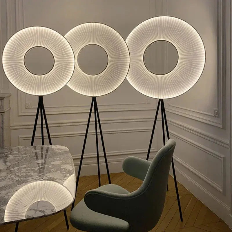 Liora - Scandinavian Pleated Fabric Floor Lamp Lampasa.com