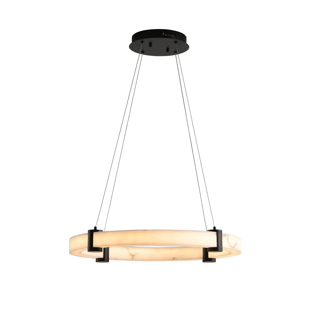 Hjalmar – LED Pendant Light with Elegant Marble Look Finish Lampasa.com
