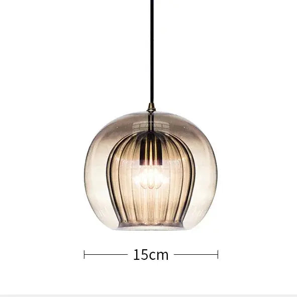 Liam – Nordic Modern LED Pendant Light with Elegant Glass Shade Lampasa.com