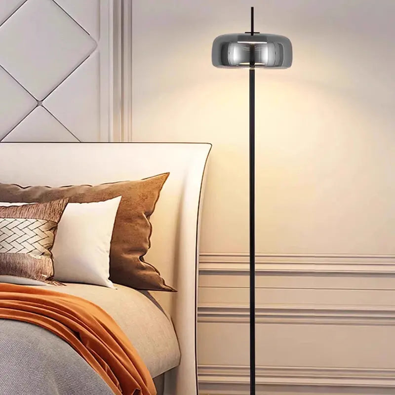 Ivara – Modern Dimmable LED Glass Floor Lamp Lampasa.com