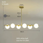 Edvin – Modern Glass Ball LED Pendant Light for Dining Tables and Bars Monalume.com