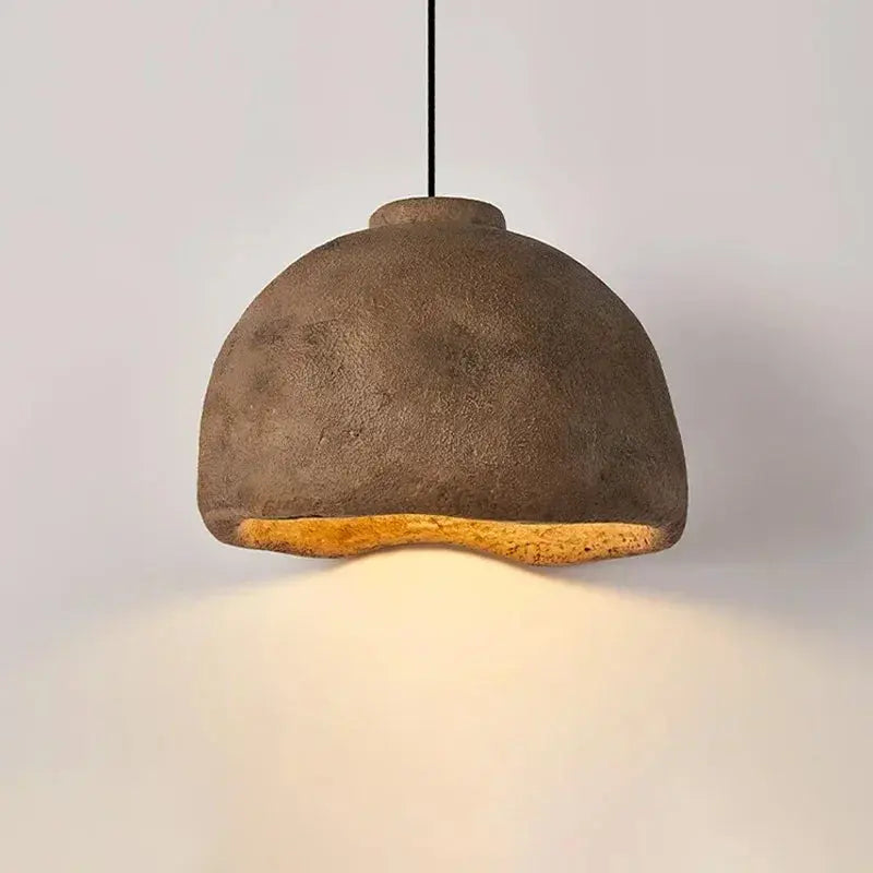 Tamiko – Handmade Japanese Wabi-Sabi LED Pendant Light for Tranquil, Minimalist Spaces Monalume