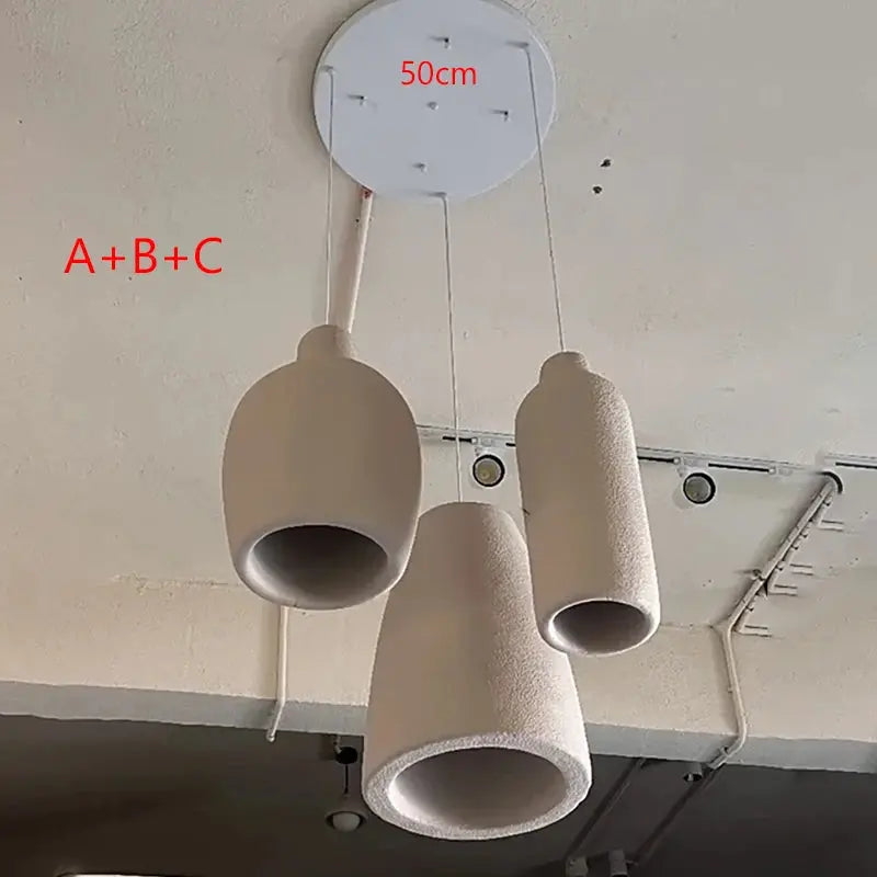 Aiko – Handmade Japanese Wabi-Sabi Oblong LED Pendant Light for Serene, Minimalist Interiors Monalume