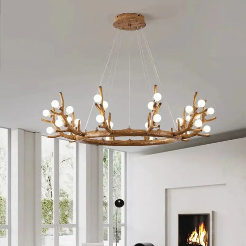 Dane – Rustic Dimmable LED Pendant Light with Tree Branch inspired Design Lampasa.com