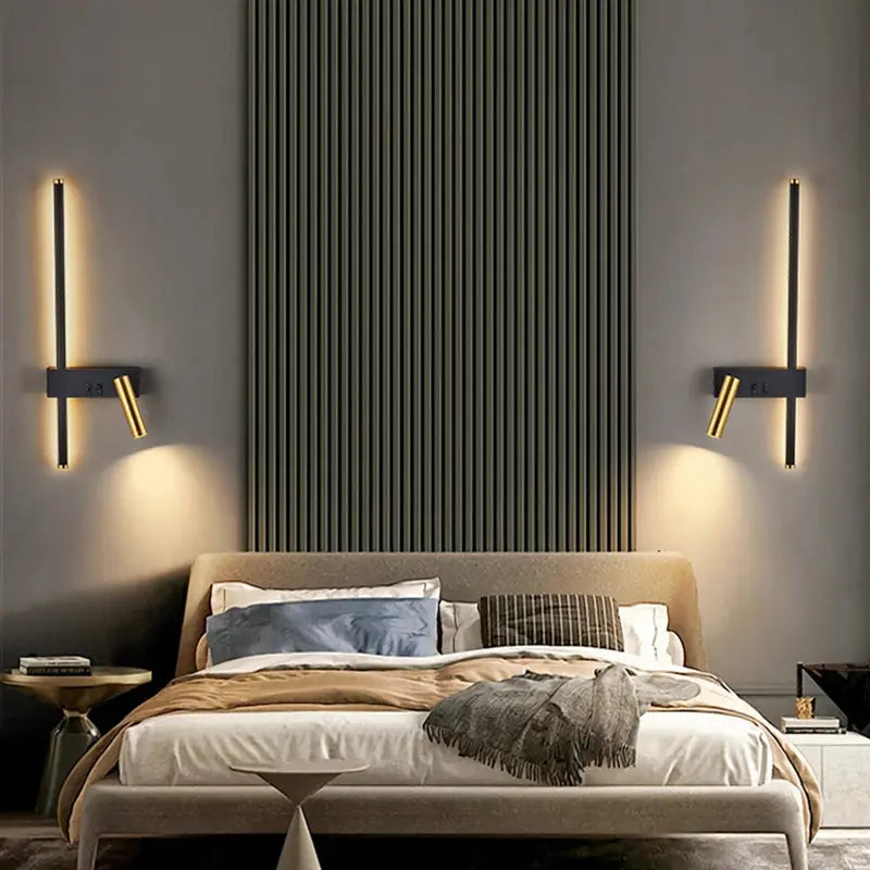Amalie – Nordic Bedside LED Spot Wall Lamp for Minimalist, Focused Lighting Monalume