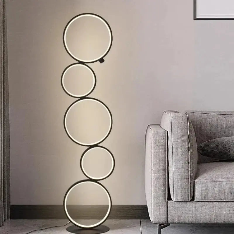 Orion - Modern Circle Design Dimmable Arc Floor Lamp Lampasa.com
