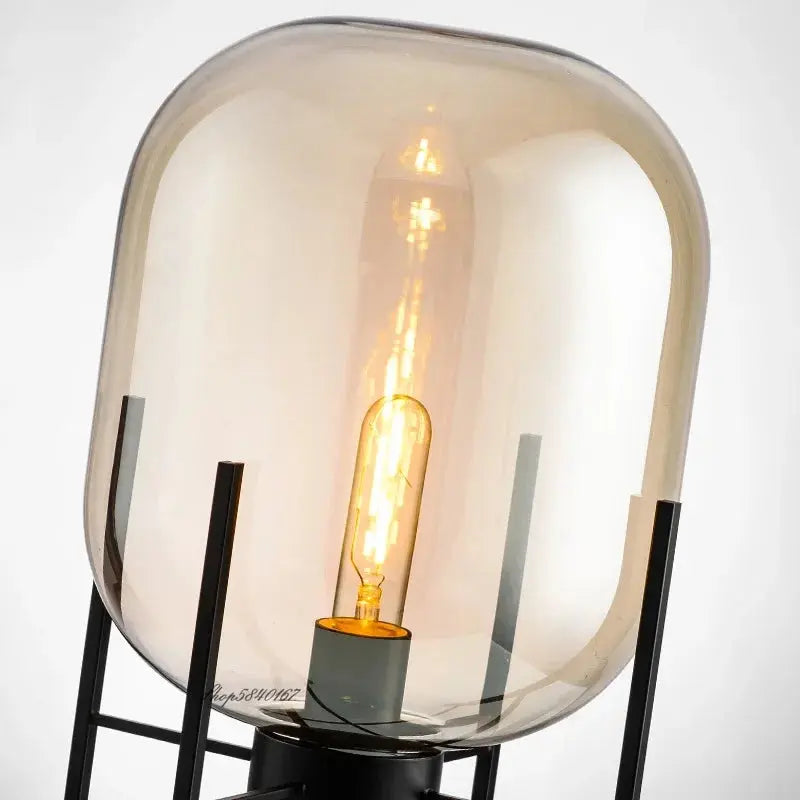 Hermann – Nordic Large Glass LED Table and Floor Lamp for Cozy Spaces Monalume
