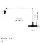 Filip – Modern Adjustable Long Arm LED Wall Lamp for Flexible Lighting Monalume