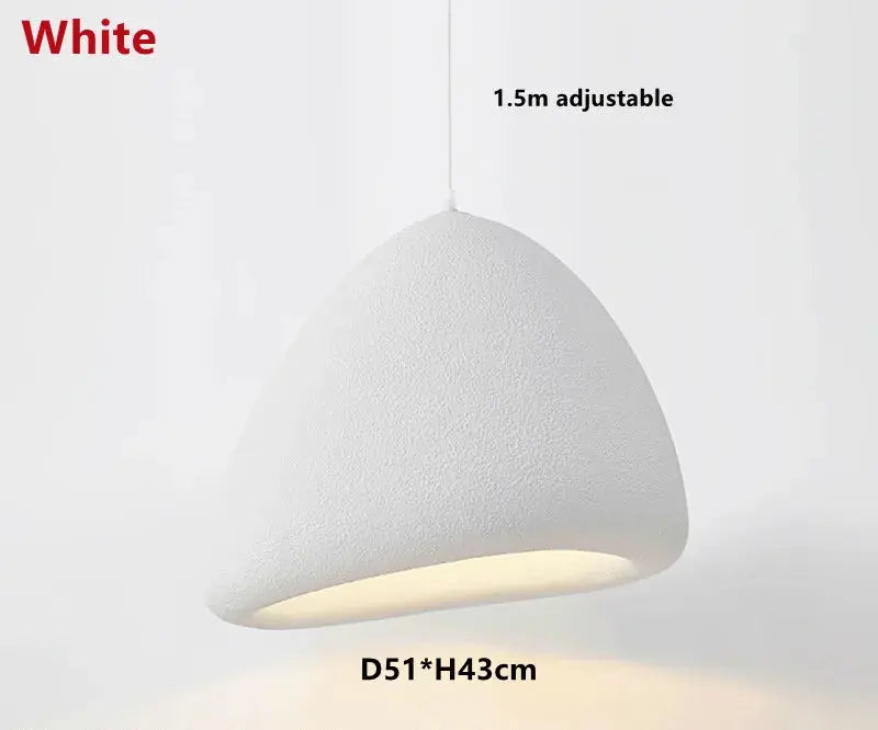 Yuko – Handmade Japanese Wabi-Sabi LED Pendant Light for Natural and Minimalist Interiors Monalume