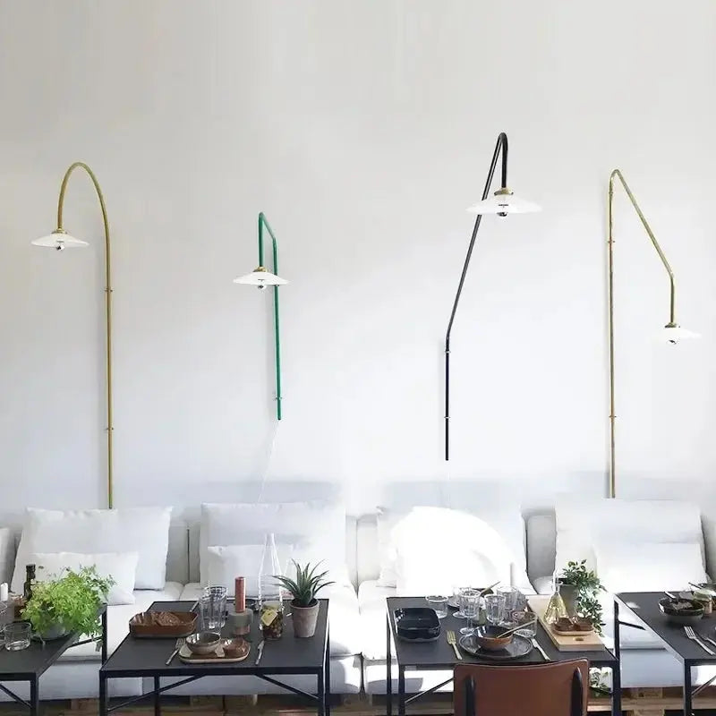 Zelda – Nordic Long-Pole Rotary Swing Arm LED Wall Lamp for Flexible Lighting Monalume