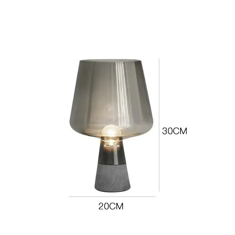 Jens – Modern Italian Blown Glass LED Table Lamp with Sleek Design Monalume
