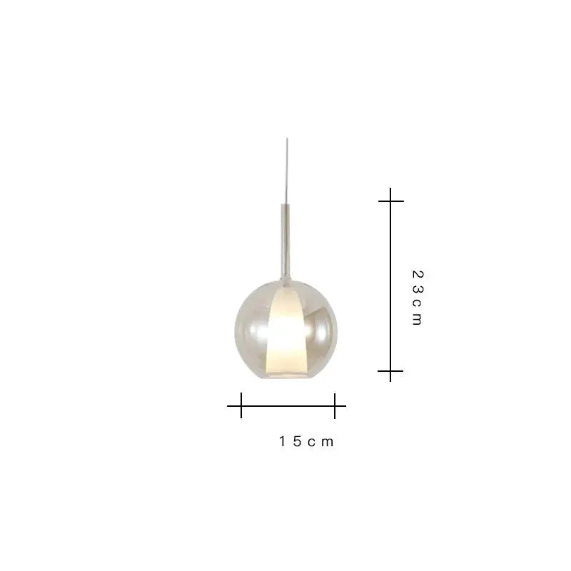 Odin – Luxury Elegant Glass Ball LED Pendant Lamp for Sophisticated Interiors Monalume