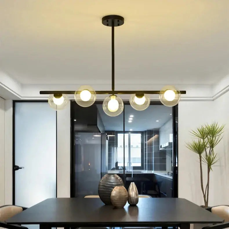 Edvin – Modern Glass Ball LED Pendant Light for Dining Tables and Bars Monalume.com