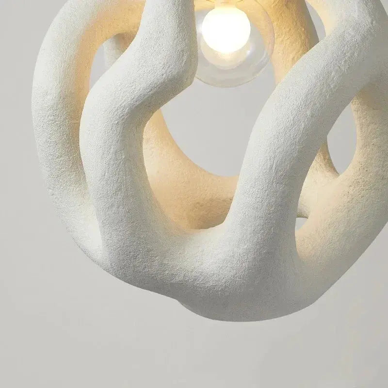 Misaki – Unique Handmade Japanese Wabi-Sabi LED Pendant Light for Tranquil, Minimalist Interiors Monalume