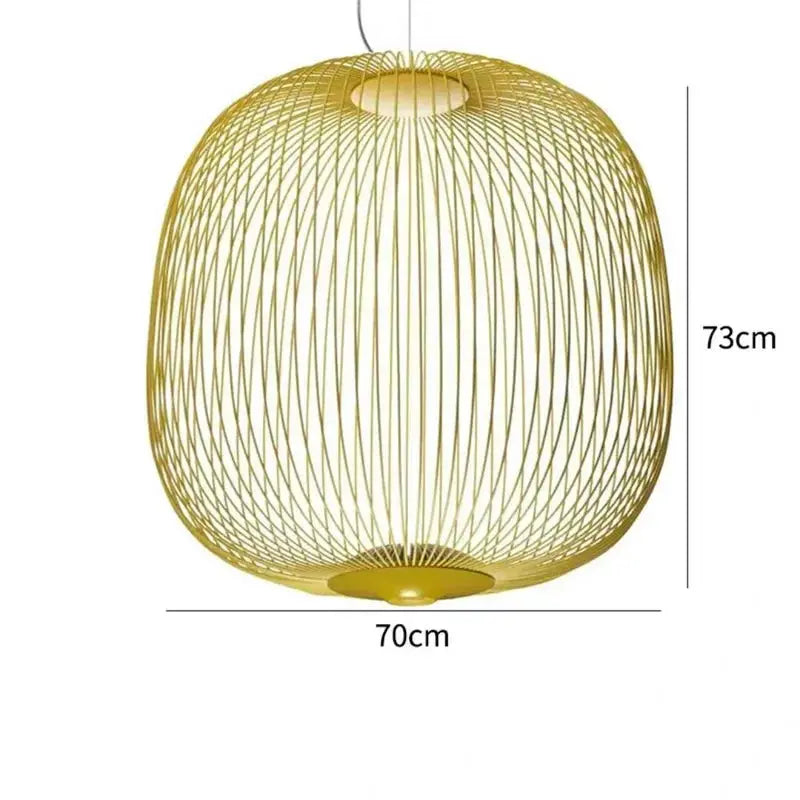 Dagmar – Designer Birdcage Dimmable Pendant Lamp for Unique, Stylish Lighting Monalume