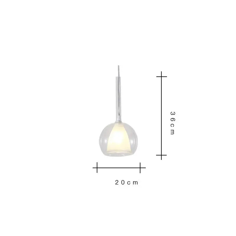 Odin – Luxury Elegant Glass Ball LED Pendant Lamp for Sophisticated Interiors Monalume
