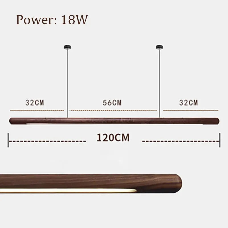 Nanne – Walnut Wooden Dining and Bar LED Pendant Lamp for Warm, Stylish Spaces Monalume