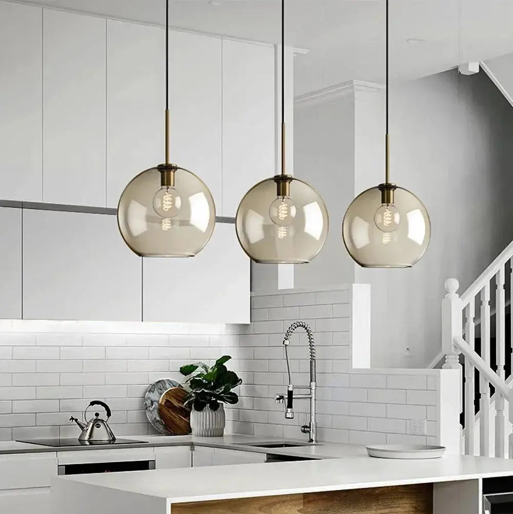 Mirla – Modern Glass LED Pendant Lamp for Sleek, Contemporary Lighting Monalume