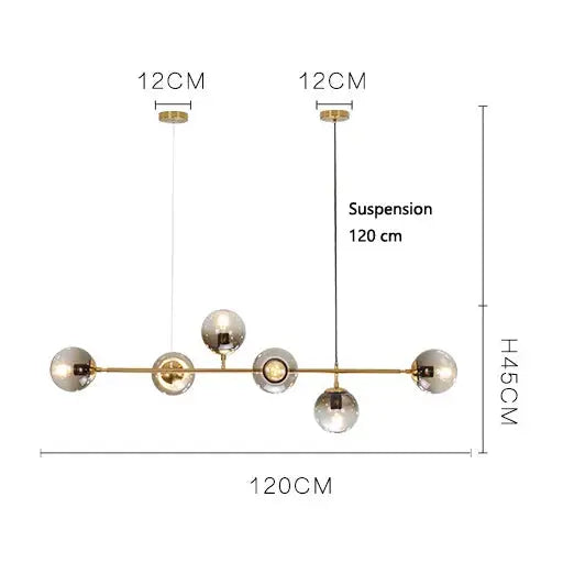 Iida – Scandinavian Glass LED Pendant Lamp for Clean, Elegant Lighting Monalume
