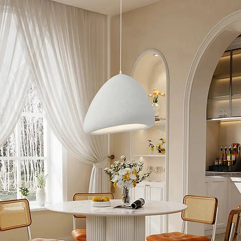 Yuko – Handmade Japanese Wabi-Sabi LED Pendant Light for Natural and Minimalist Interiors Monalume