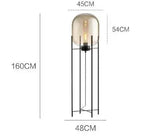 Hermann – Nordic Large Glass LED Table and Floor Lamp for Cozy Spaces Monalume