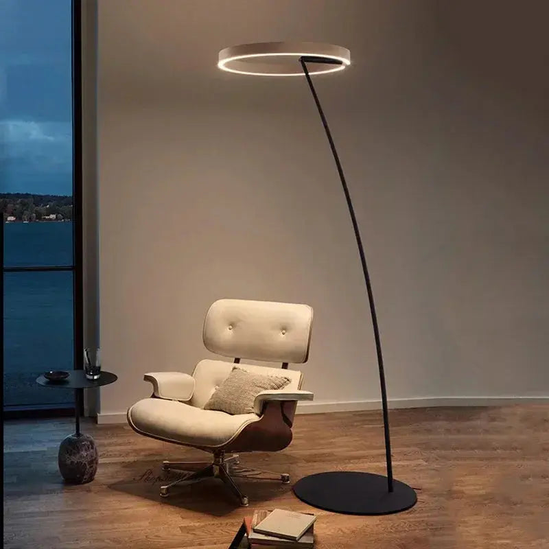 Alberte – Modern Luxury Dimmable LED Ring Floor Lamp Series Lampasa.com