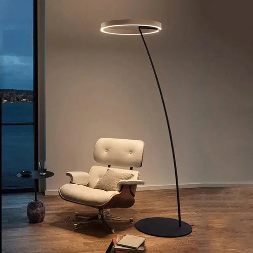 Alberte – Modern Luxury Dimmable LED Ring Floor Lamp Series Lampasa.com