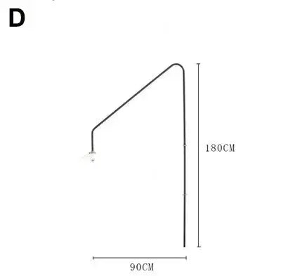 Zelda – Nordic Long-Pole Rotary Swing Arm LED Wall Lamp for Flexible Lighting Monalume
