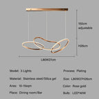 Edda – Creative Circular Dimmable LED Pendant Light for Dining Tables and Bars Monalume.com