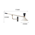 Saga – Nordic Adjustable Long Arm LED Reading Wall Lamp for Cozy Spaces Monalume