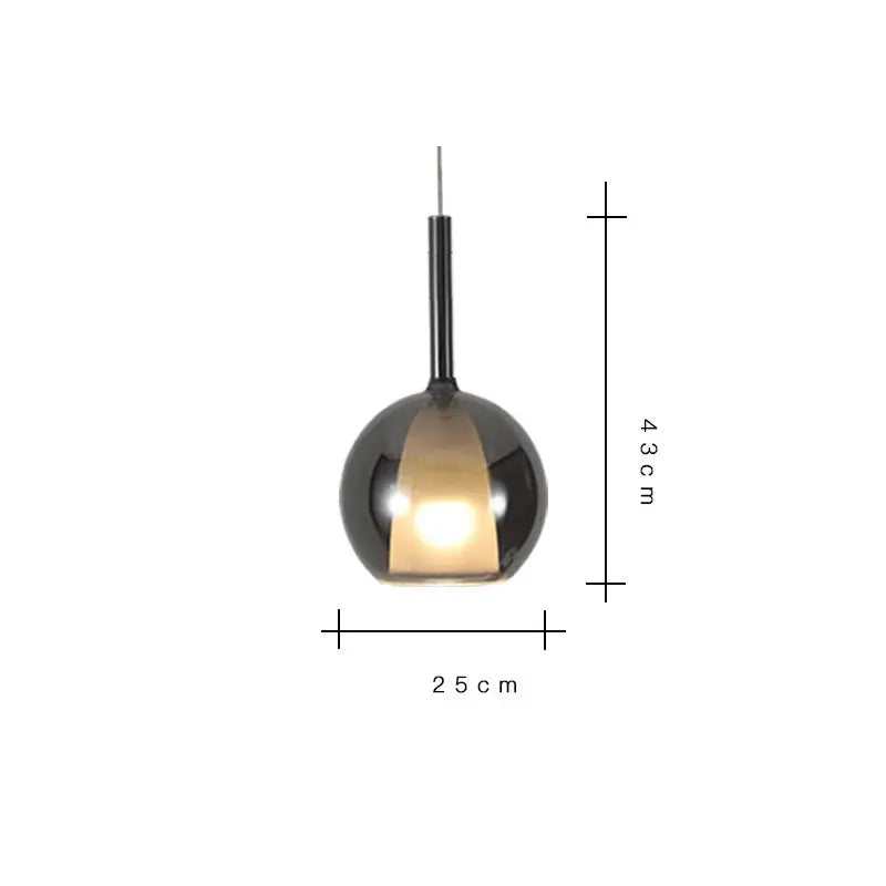 Odin – Luxury Elegant Glass Ball LED Pendant Lamp for Sophisticated Interiors Monalume