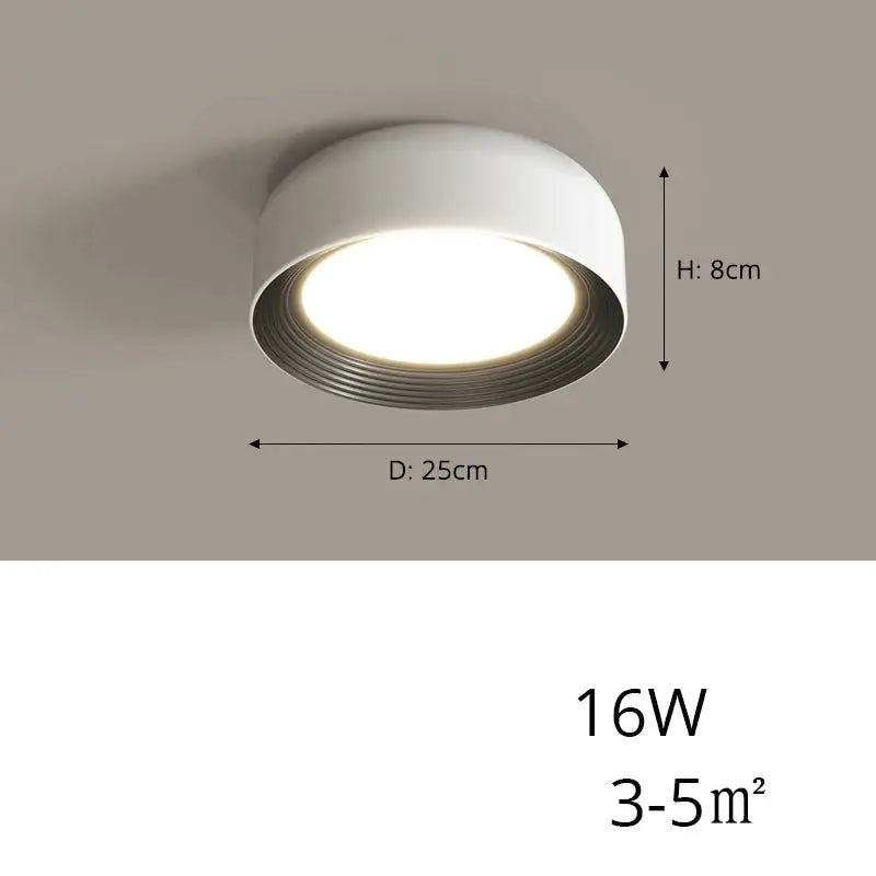 Sami – Elegant Scandinavian Circular LED Ceiling Lamp for Modern Interiors Monalume