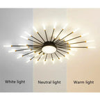 Arlo – Modern Scandinavian Fan-Shape Dimmable LED Ceiling Lamp Lampasa.com