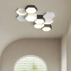 Finn – Modern Honeycomb Dimmable LED Ceiling Lamp for Stylish Ambient Lighting Monalume