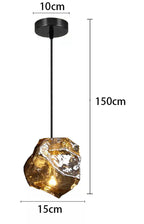 Vela – Modern Luxury Glass Dimmable LED Pendant Lamp Lampasa.com