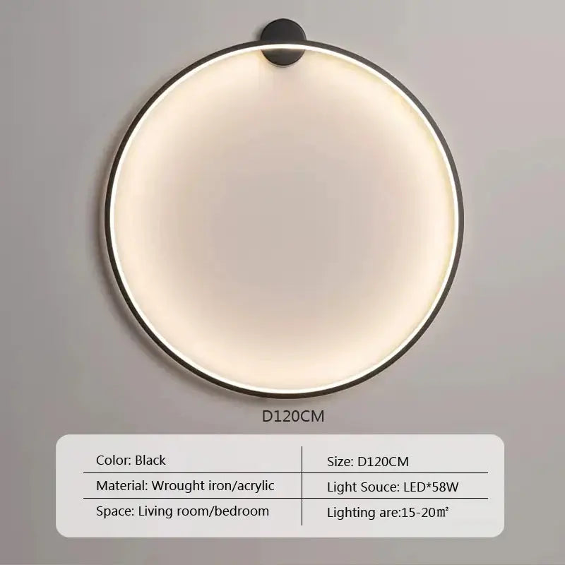 Luna – Modern Minimalist Dimmable LED Ring Wall Lamp for Sleek, Ambient Lighting Monalume