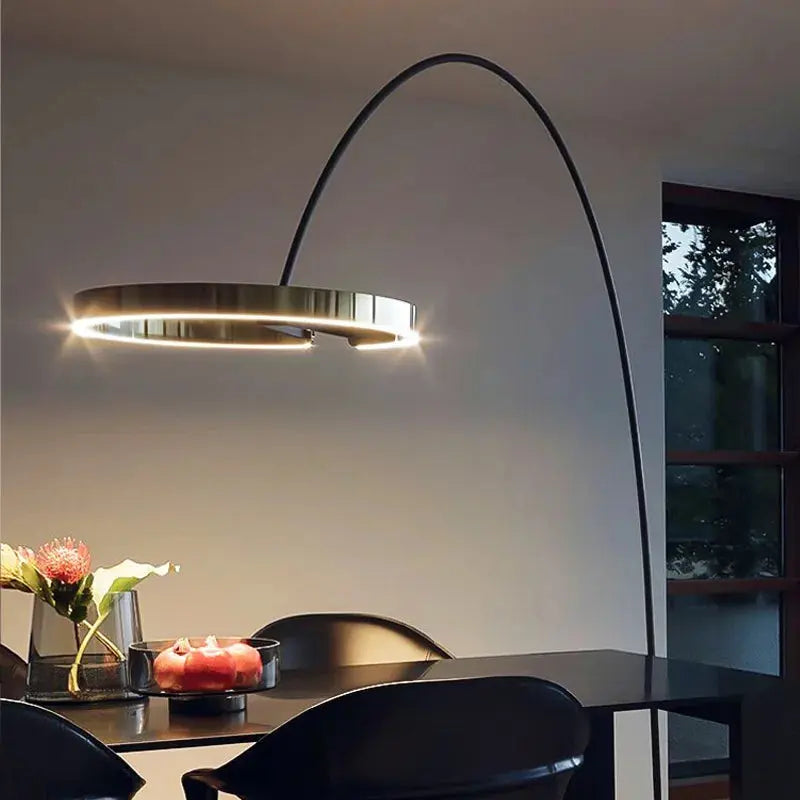 Alberte – Modern Luxury Dimmable LED Ring Floor Lamp Series Lampasa.com