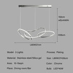 Edda – Creative Circular Dimmable LED Pendant Light for Dining Tables and Bars Monalume.com