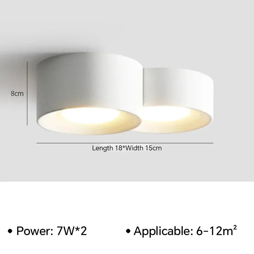 Mare – Modern LED Ceiling Lamp with Adjustable Spotlights for Focused Lighting Monalume