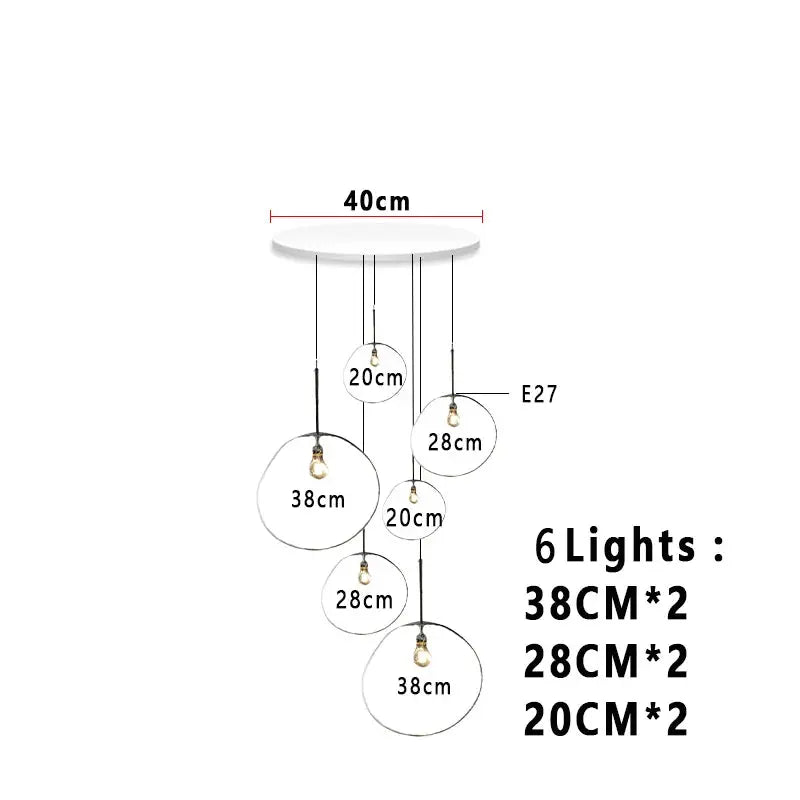 Elna – Modern Lava-Inspired Nordic LED PVC Ball Pendant Lamp for Bold, Stylish Lighting Monalume